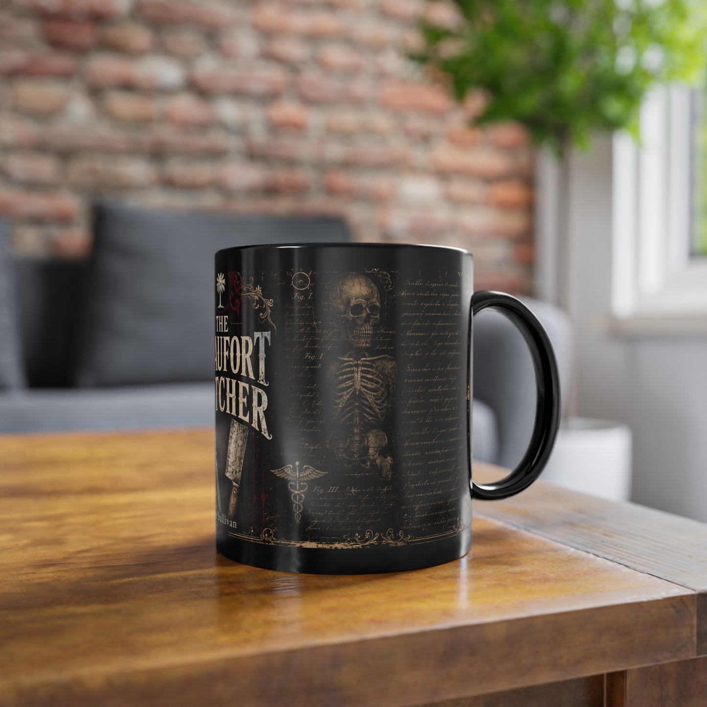 The Beaufort Butcher Black Coffee Cup, 11oz - Poe Sullivan