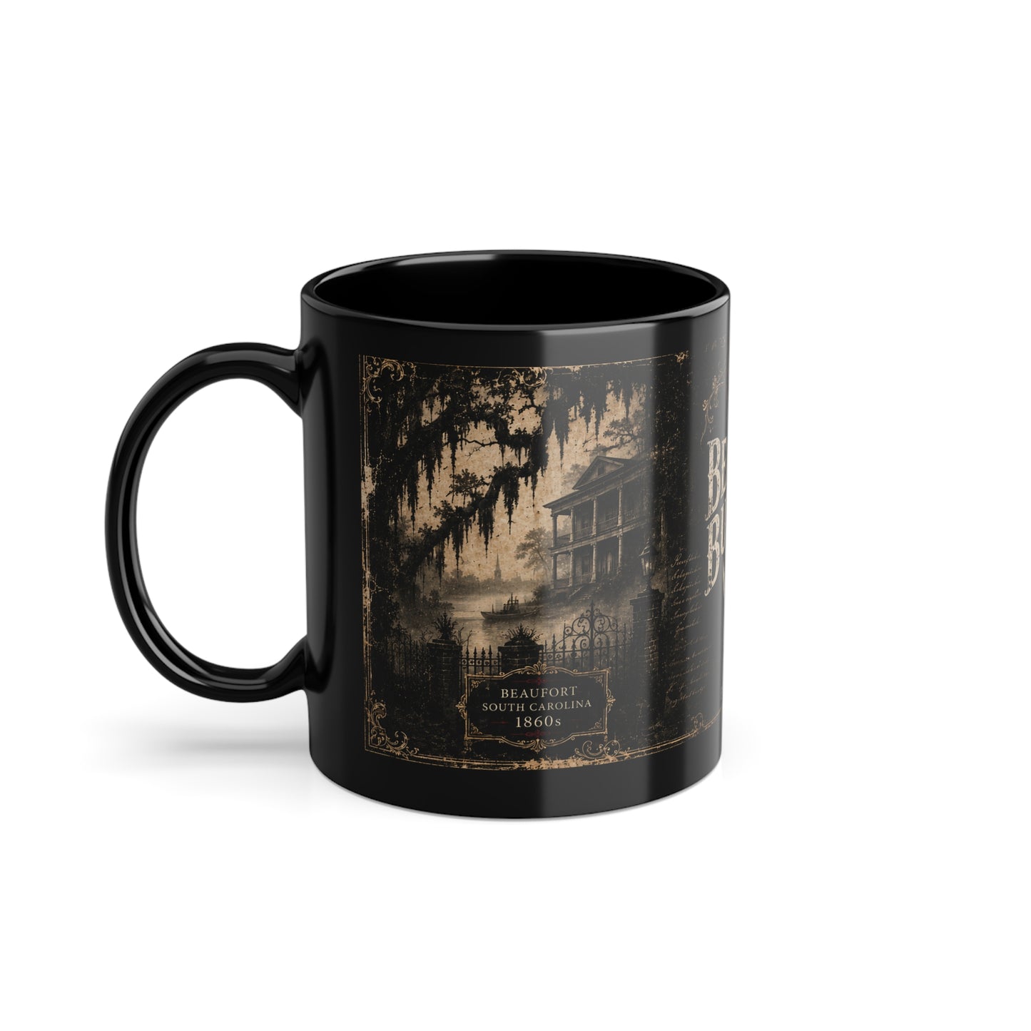 The Beaufort Butcher Black Coffee Cup, 11oz - Poe Sullivan
