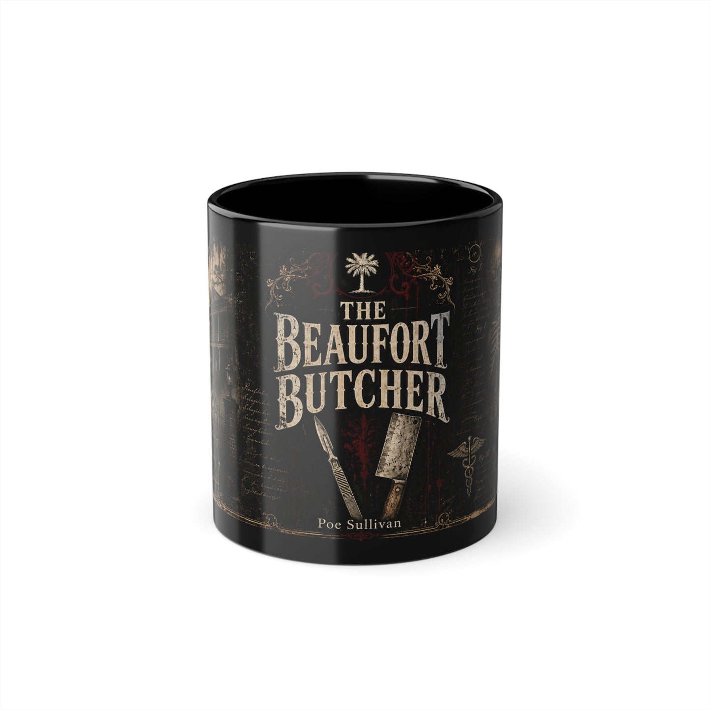 The Beaufort Butcher Black Coffee Cup, 11oz - Poe Sullivan